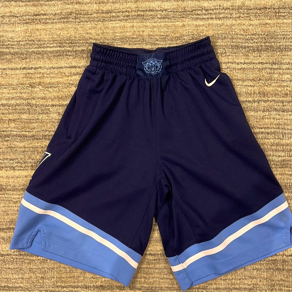 Nike Official Villanova Basketball Youth Shorts Medium Boys Navy Blue